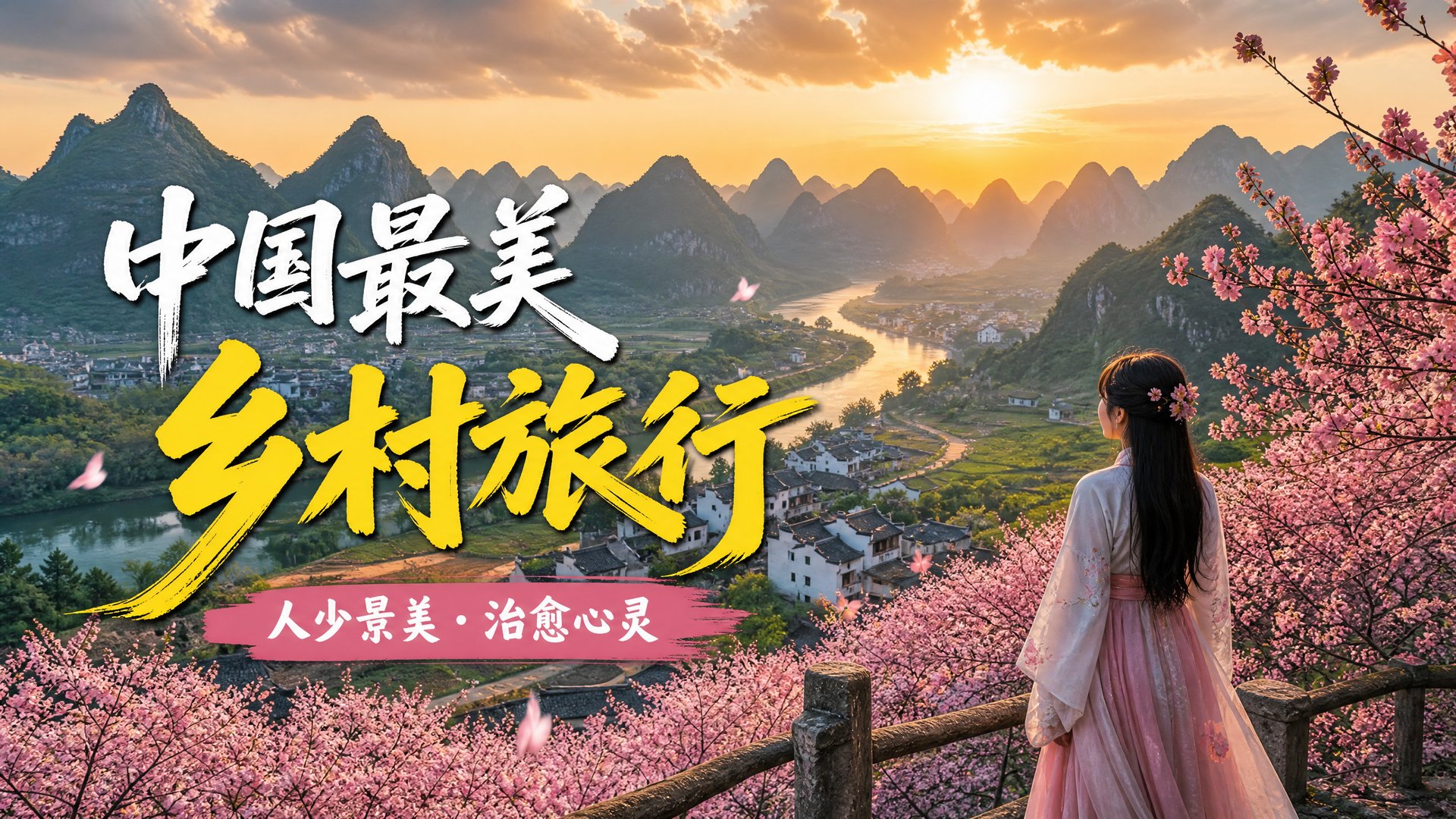 少萝 少萝旅行视频：中国最美乡村旅行vlog视频演示·治愈心灵之旅